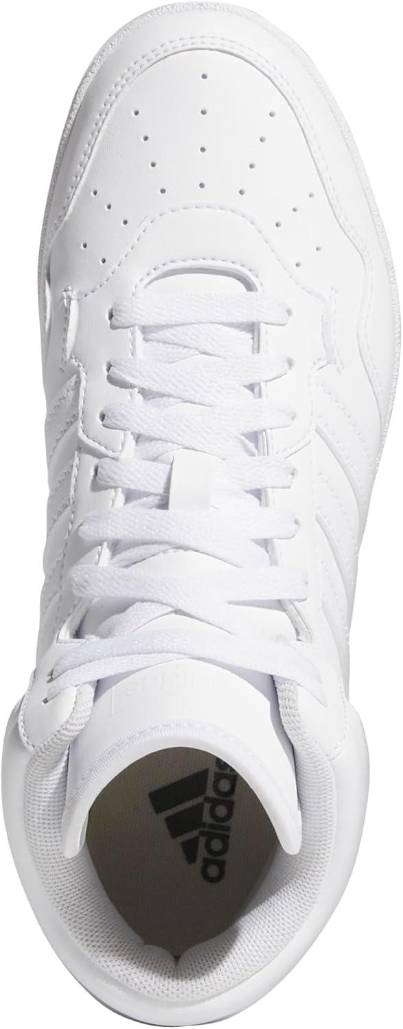 imageadidas Womens Hoops 40 Mid Top Basketball SneakerWhiteWhiteBlack