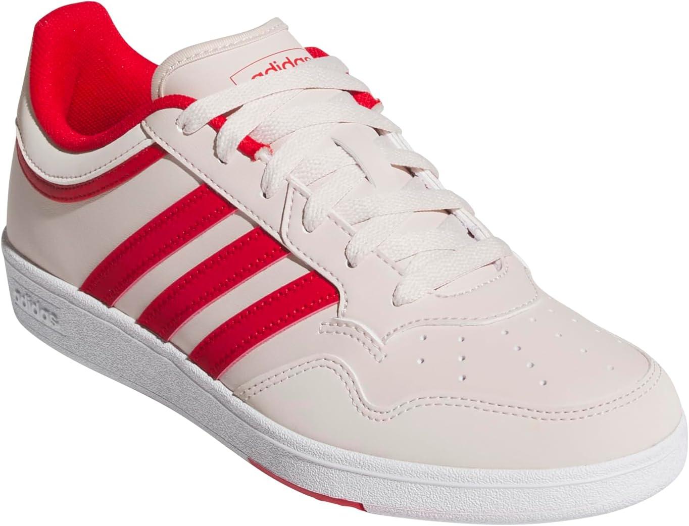 imageadidas Womens Hoops 40 SneakerPutty MauveBetter ScarletWhite