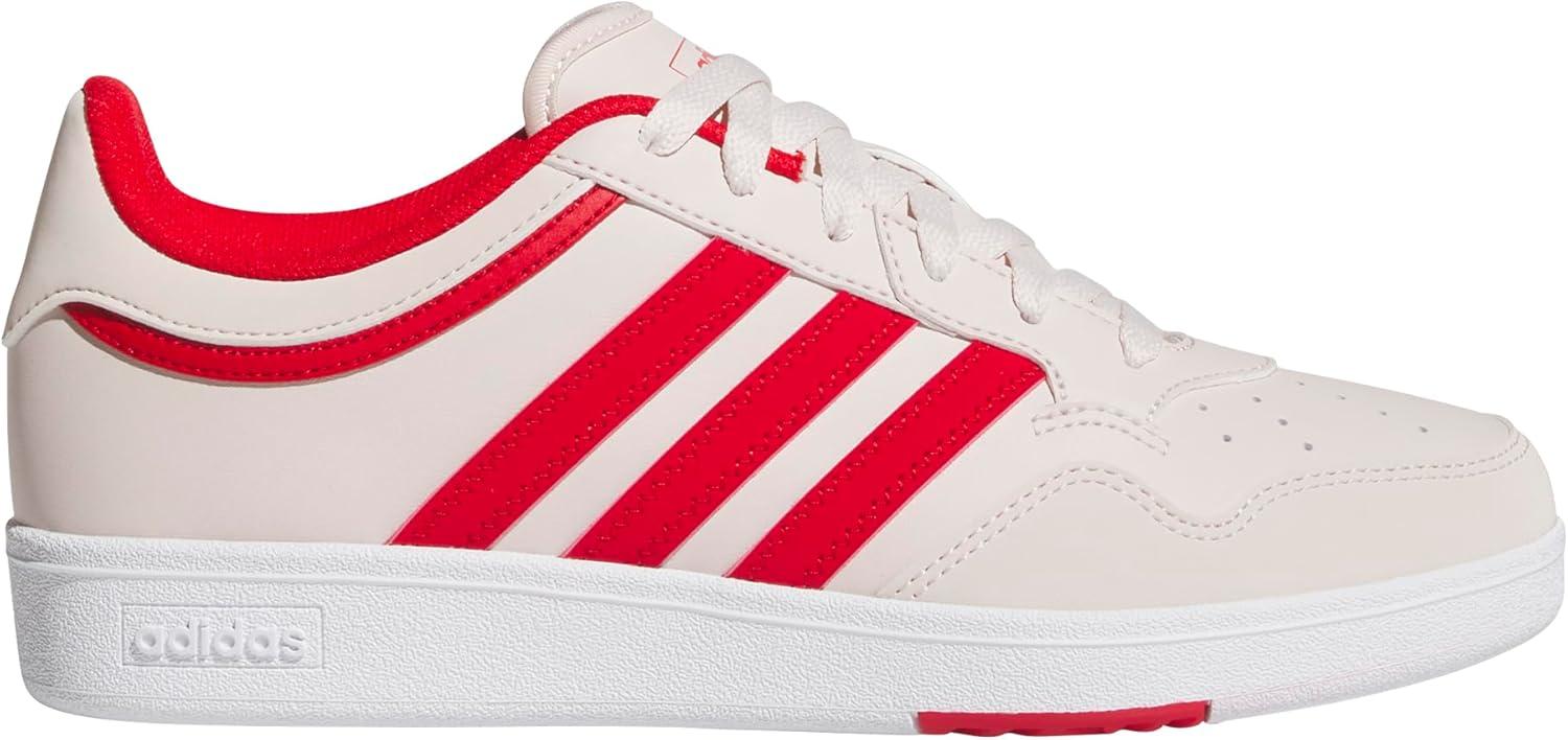 imageadidas Womens Hoops 40 SneakerPutty MauveBetter ScarletWhite