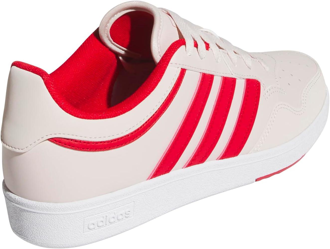 imageadidas Womens Hoops 40 SneakerPutty MauveBetter ScarletWhite