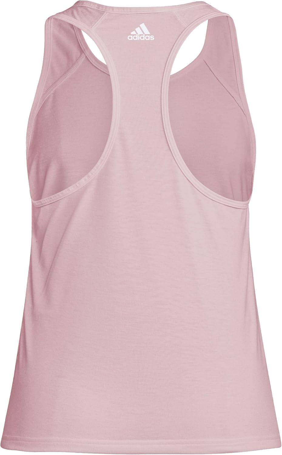 imageadidas Womens Loungewear Essentials Loose Logo Tank TopSemi Pink Spark
