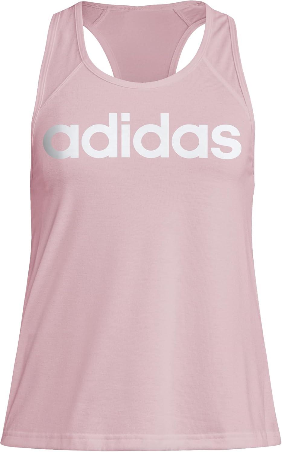 imageadidas Womens Loungewear Essentials Loose Logo Tank TopSemi Pink Spark