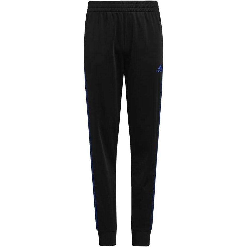 imageadidas Boys Iconic Tricot Jogger PantsBlack With Bold Blue