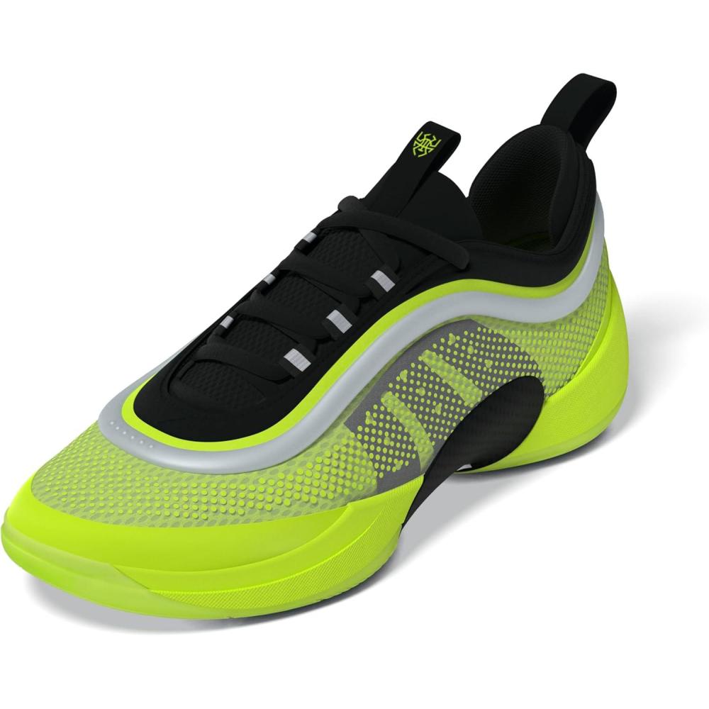 imageadidas UnisexAdult Don Issue 6 Basketball SneakerLucid LemonBlackSilver Metallic