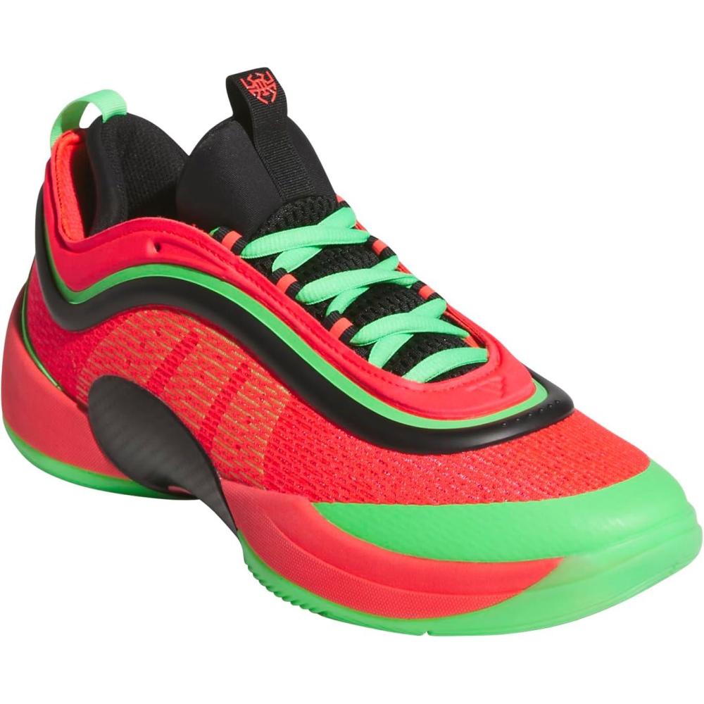 imageadidas UnisexAdult Don Issue 6 Basketball SneakerLucid RedBlackScreaming Green