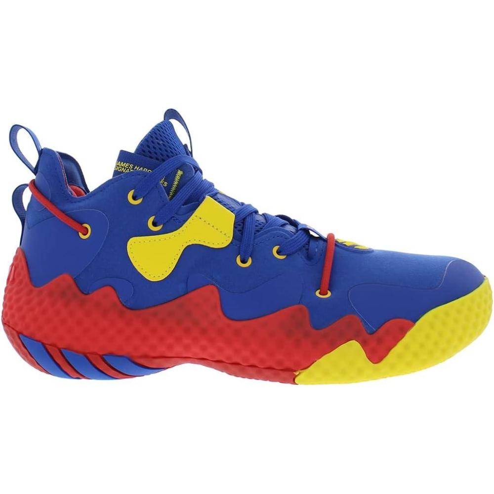imageadidas UnisexAdult Harden Vol 6 Basketball ShoeBlueRedYellowblue