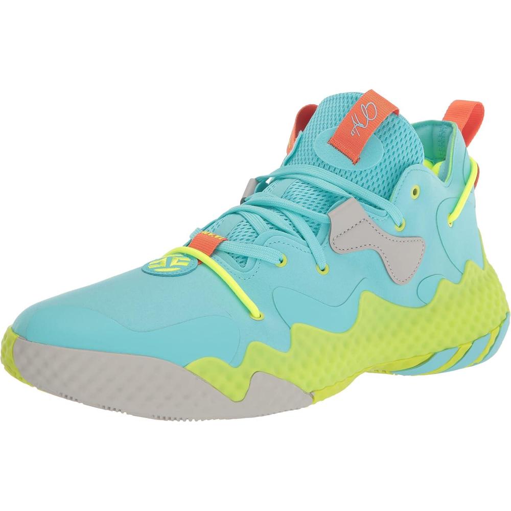 imageadidas UnisexAdult Harden Vol 6 Basketball ShoePulse AquaTeam Semi Sol OrangeSolar Yellow