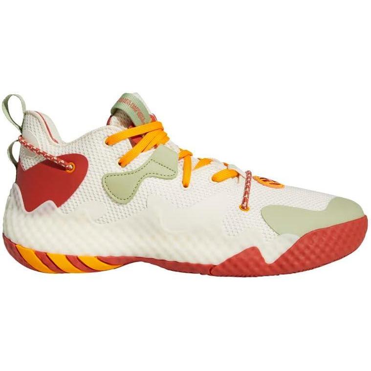 imageadidas UnisexAdult Harden Vol 6 Basketball ShoeWonder WhiteMagic LimeAltered Ambe