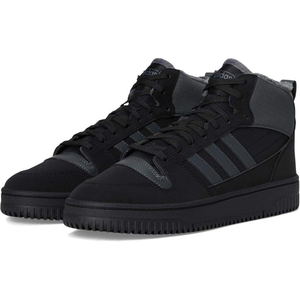 imageadidas UnisexAdult Turnaround Winterized Mid Top SneakerBlackGreyBlack