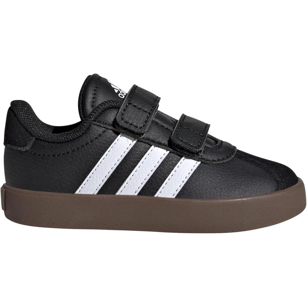 imageadidas UnisexBaby Vl Court 30 SneakerBlackWhiteBlack