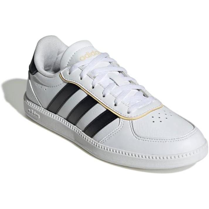 imageadidas UnisexChild Breaknet SleekWhiteBlackOrange Tint