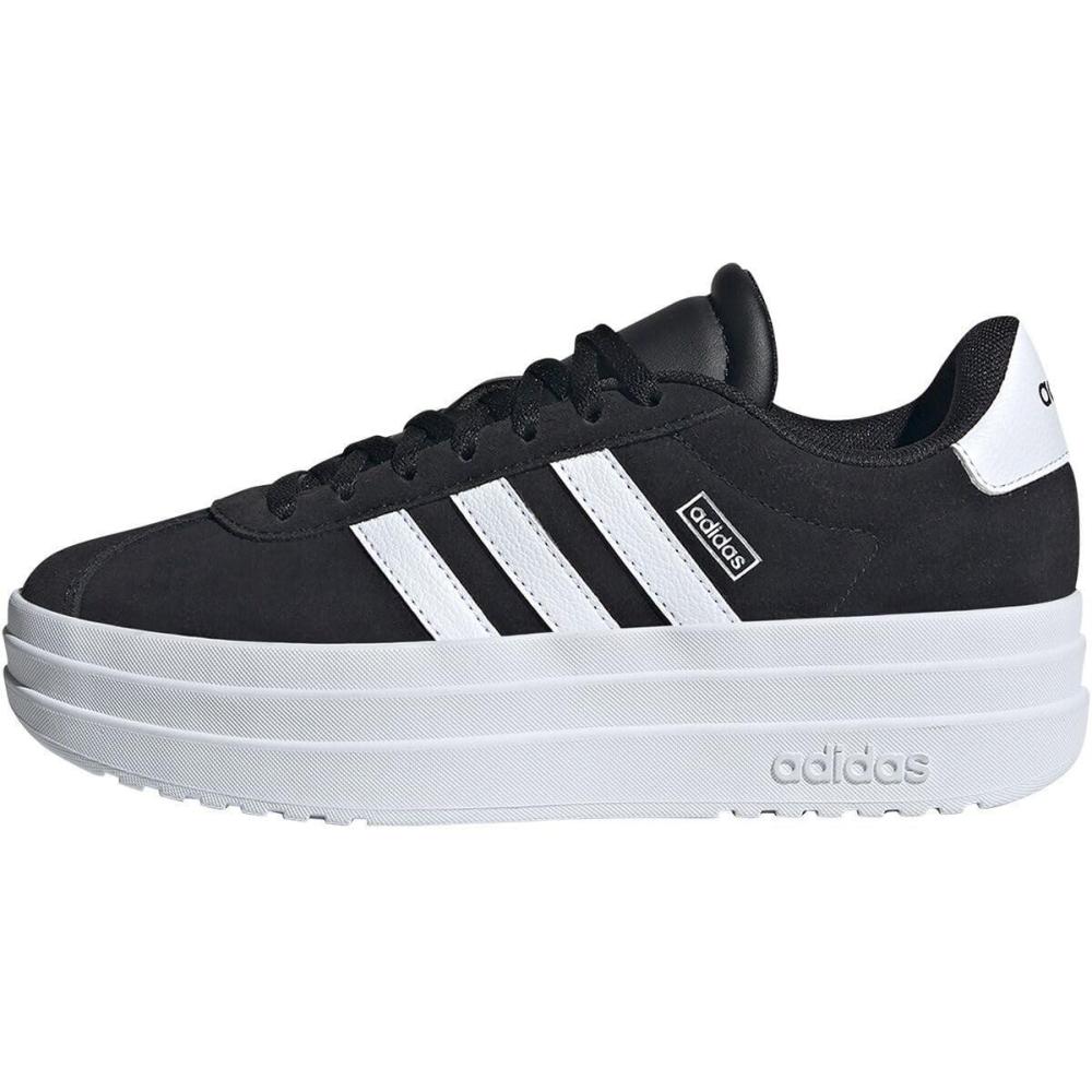 imageadidas UnisexChild Vl Court 30 LaceupLegacy SneakerBlackWhiteWhite