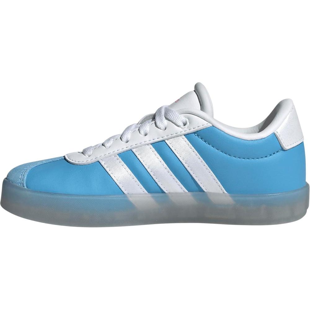 imageadidas UnisexChild Vl Court 30 LaceupLegacy SneakerCinderellaSemi Blue BurstWhiteLucid Pink
