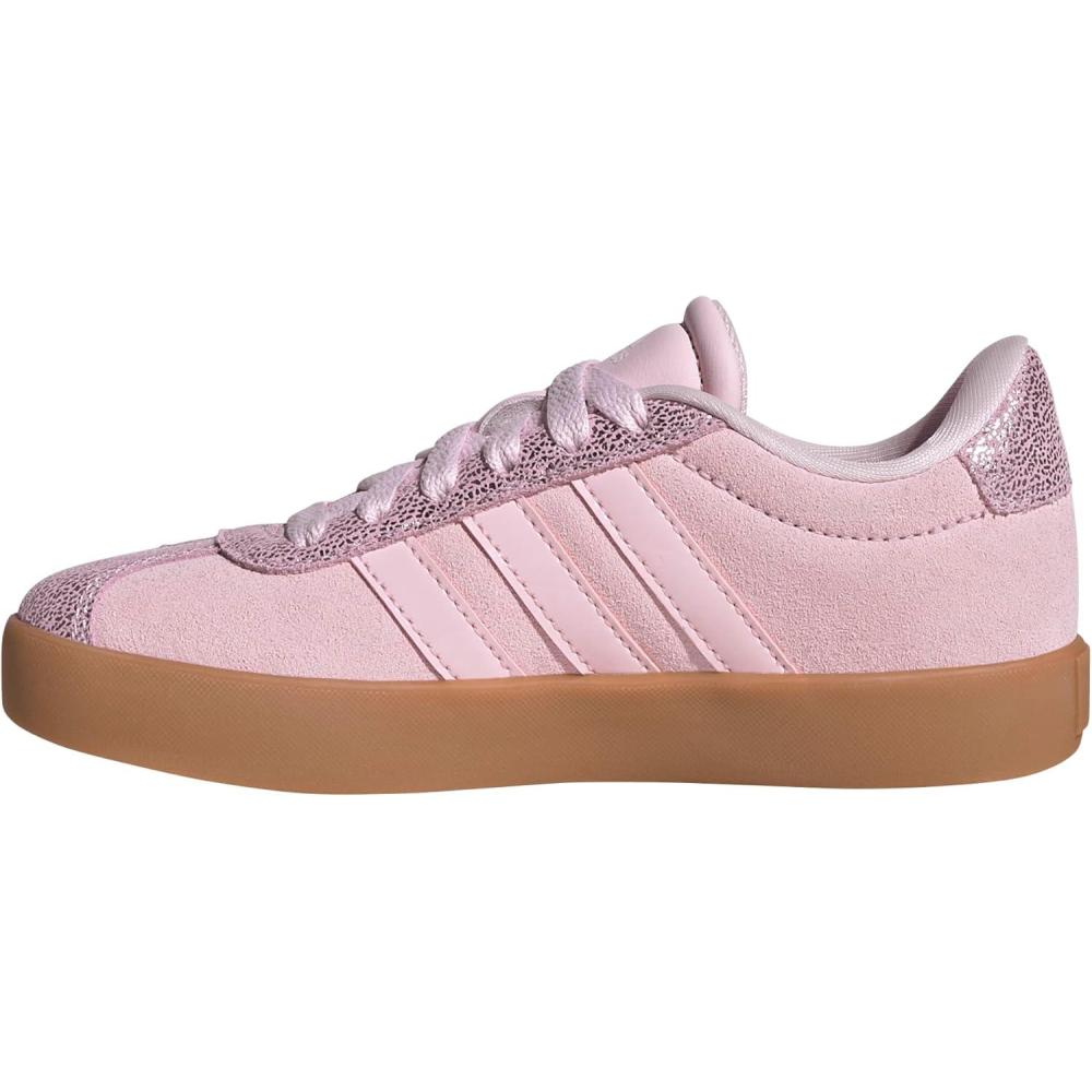 imageadidas UnisexChild Vl Court 30 Skateboarding Shoes ToddlerClear PinkClear PinkGum
