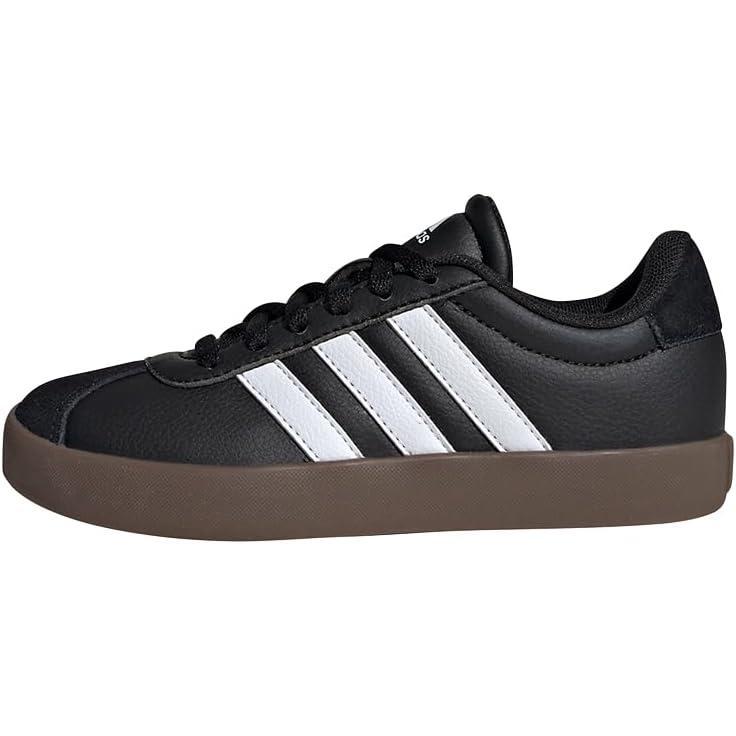 imageadidas UnisexChild Vl Court 30 Skateboarding Shoes ToddlerCore Black Cloud White Gum