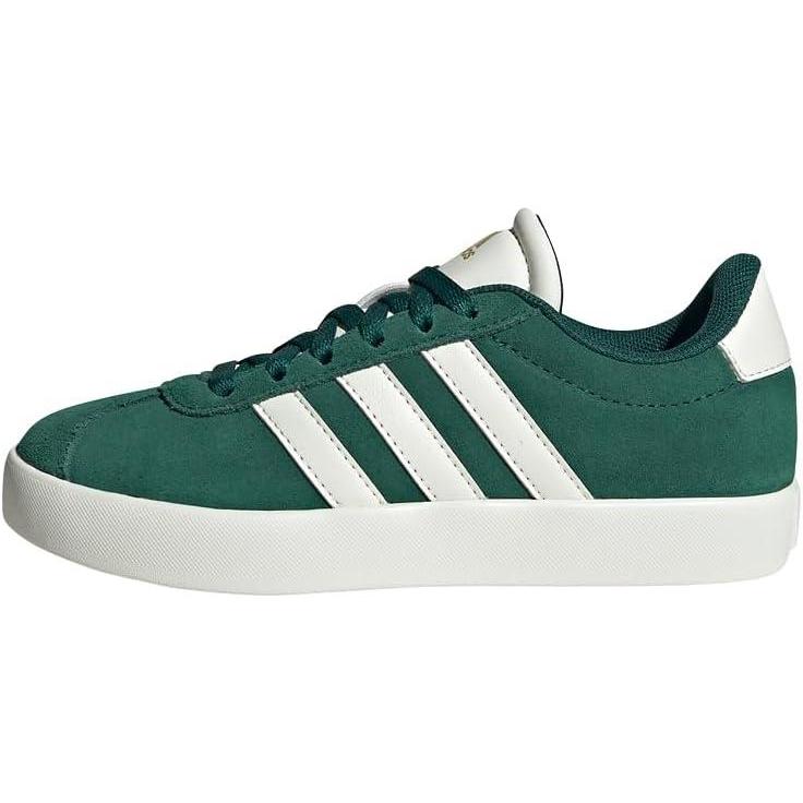 imageadidas UnisexChild Vl Court 30 Skateboarding Shoes ToddlerGreen Off White Gold Metallic