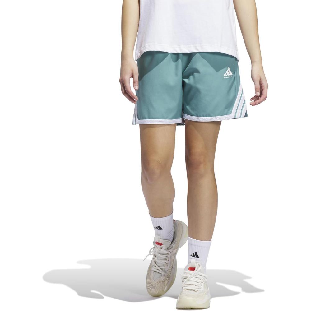 imageadidas Womens Crazylite Basketball ShortsPowder TealWhite