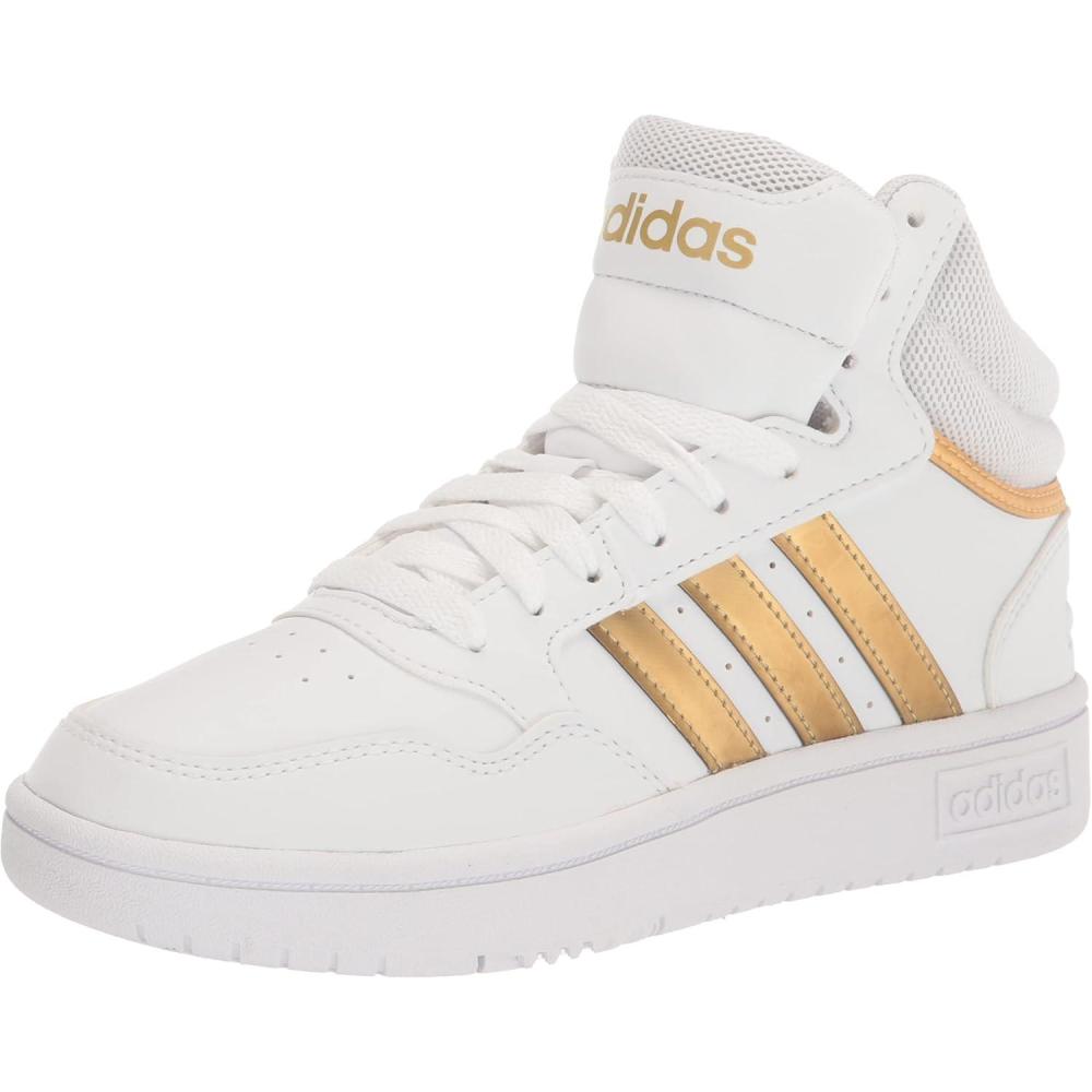 imageadidas Womens Hoops 30 High Sneakers Shoes Casual  WhiteWhiteWhiteGrey