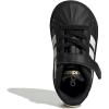 imageAdidas BabyBoys Streettalk Elastic Lace ampamp Strap SneakerBlackWhiteGold Metallic