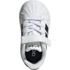 imageAdidas BabyBoys Streettalk Elastic Lace ampamp Strap SneakerWhiteBlackBlack