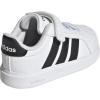 imageAdidas BabyBoys Streettalk Elastic Lace ampamp Strap SneakerWhiteBlackBlack