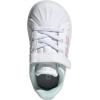 imageAdidas BabyBoys Streettalk Elastic Lace ampamp Strap SneakerWhiteBliss LilacHalo Mint