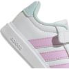 imageAdidas BabyBoys Streettalk Elastic Lace ampamp Strap SneakerWhiteBliss LilacHalo Mint