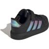 imageAdidas BabyBoys Streettalk Elastic Lace ampamp Strap SneakerWhiteIridescentWhite