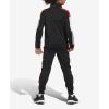 imageadidas Boys Iconic Tricot Jogger PantsBlack With Vivid Red