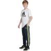 imageadidas Boys Iconic Tricot Jogger PantsCollegiate Navy With Tech Olive