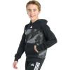 imageadidas Boys Long Sleeve Color Block Halftone Camo Printed Pullover HoodieBlack