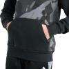 imageadidas Boys Long Sleeve Color Block Halftone Camo Printed Pullover HoodieBlack