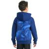 imageadidas Boys Long Sleeve Color Block Halftone Camo Printed Pullover HoodieDark Blue