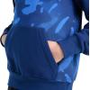 imageadidas Boys Long Sleeve Color Block Halftone Camo Printed Pullover HoodieDark Blue