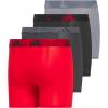 imageadidas Boys Performance Boxer Briefs Underwear for Kids 4PackBetter ScarletCarbon GreyBlackMicrofiber