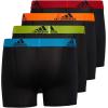 imageadidas Boys Performance Boxer Briefs Underwear for Kids 4PackBlackSolar BlueSemi Solar Slime GreenPerformance