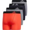 imageadidas Boys Performance Boxer Briefs Underwear for Kids 4PackLegend Ink BlueClear Onix GreyBright RedPerformance