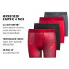 imageadidas Boys Performance Boxer Briefs Underwear for Kids 4PackUpscaled Mix Pure Rubybright RedBlackPure Ruby RedMicrofiberGraphic