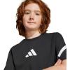 imageadidas Boys Zne TShirtBlackWhite