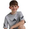 imageadidas Boys Zne TShirtMedium Grey HeatherBlack