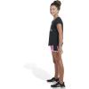 imageadidas Girls Elastic Waistband Retro Woven Gym ShortsSemi Lucid Fuchsia