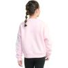 imageadidas Girls Fleece 3Stripe Crewneck SweatshirtClear Pink