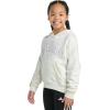 imageadidas Girls Fleece Colorblock Hooded SweatshirtChalk White