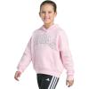 imageadidas Girls Fleece Colorblock Hooded SweatshirtClear Pink