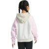 imageadidas Girls Fleece Colorblock Hooded SweatshirtOatmeal Heather
