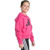 imageadidas Girls Fleece Colorblock Hooded SweatshirtShock Pink