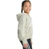imageadidas Girls Fleece Colorblock Hooded SweatshirtWonder Alumina