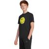 imageadidas Kids Smiley World Graphics TShirtBlackBright YellowCarbonWhite
