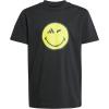 imageadidas Kids Smiley World Graphics TShirtBlackBright YellowCarbonWhite