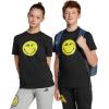 imageadidas Kids Smiley World Graphics TShirtBlackBright YellowCarbonWhite